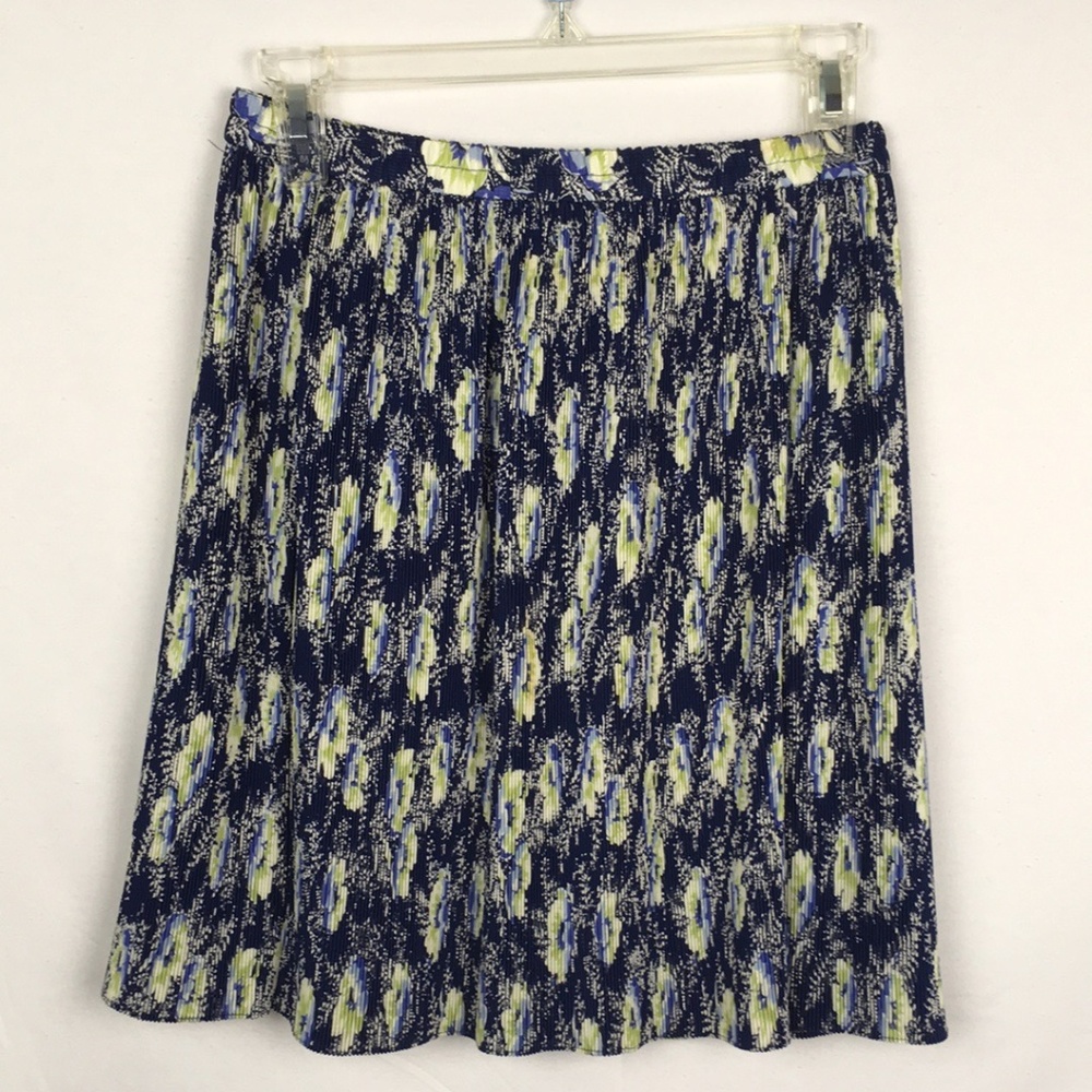 Floral Micro Pleated Skirt